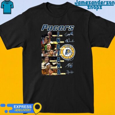 Indiana Pacers 2024 All Stars Squad Line Up Starting Signatures shirt