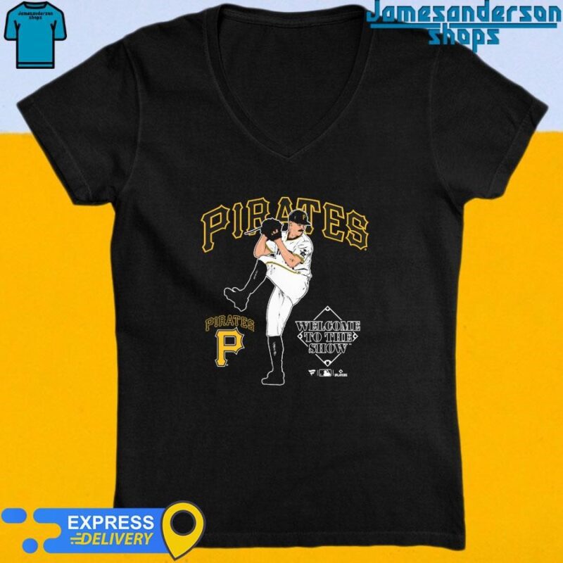 Official Paul Skenes Pittsburgh Pirates Welcome To The Show V-Neck