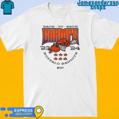 Official Buffalo Bandits Back-To-Back 2023-2024 NLL Cup Champions shirt