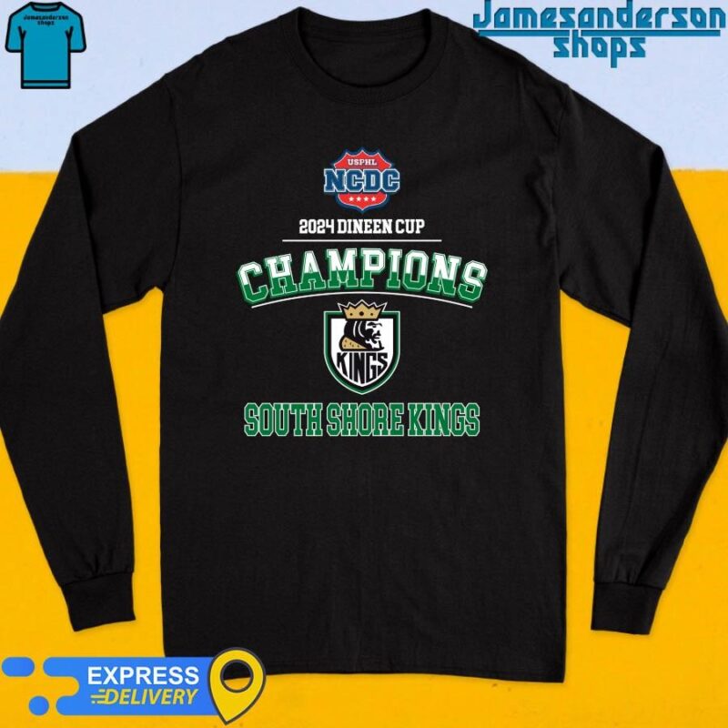 Official South Shore Kings 2024 Dineen Cup Champions Long Sleeve