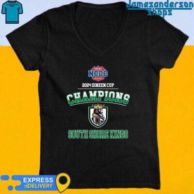 Official South Shore Kings 2024 Dineen Cup Champions V-Neck