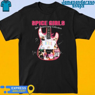 Official Spice Girls 30th Anniversary Collection Signatures shirt