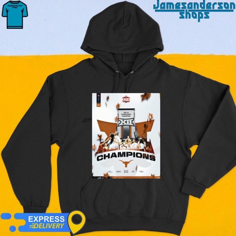 Official Texas Longhorns Big 12 Women's Basketball Champions 2024 shirt Hoodie