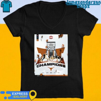 Official Texas Longhorns Big 12 Women's Basketball Champions 2024 shirt V-Neck