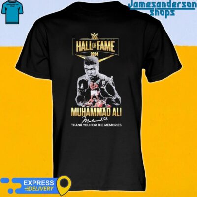 Official Hall Of Fame 2024 Muhammad Ali Thank You For The Memories T-Shirt