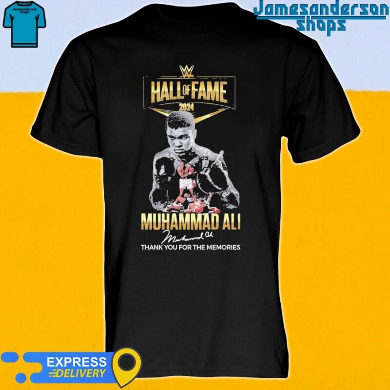 Official Hall Of Fame 2024 Muhammad Ali Thank You For The Memories T-Shirt