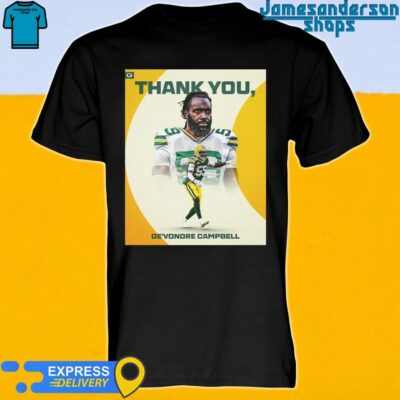 Official Thank You De'Vondre Campbell 59 Green Bay Packers shirt