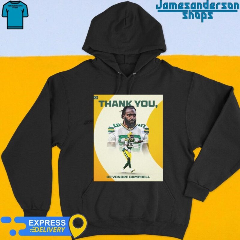 Official Thank You De'Vondre Campbell 59 Green Bay Packers shirt Hoodie