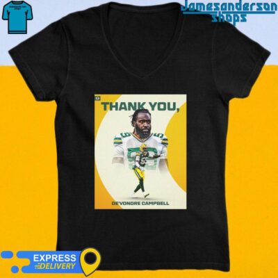 Official Thank You De'Vondre Campbell 59 Green Bay Packers shirt V-Neck