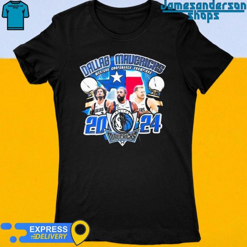 Official Dallas Mavericks Players Western Conference Champions 2024 Women's t-shirt