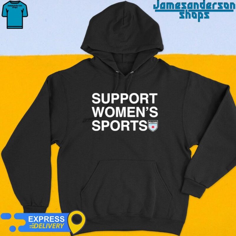 Official Support Women's Sports Red Stars Hoodie