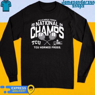 Official TCU Horned Frogs 2024 NCAA Men's Tennis National Champions Long Sleeve