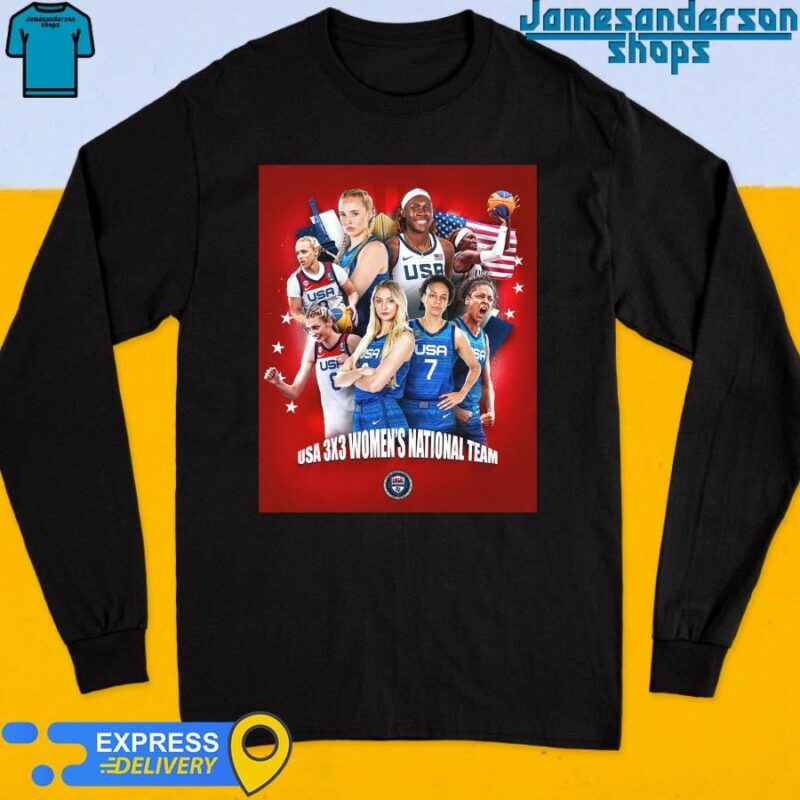 Official Congrats USA Basketball 3×3 Champions 2024 Long Sleeve