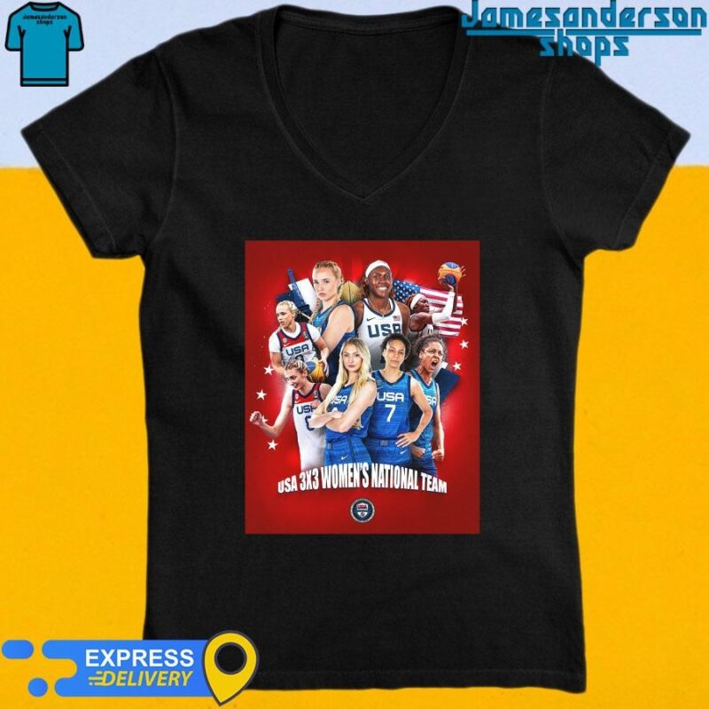 Official Congrats USA Basketball 3×3 Champions 2024 V-Neck