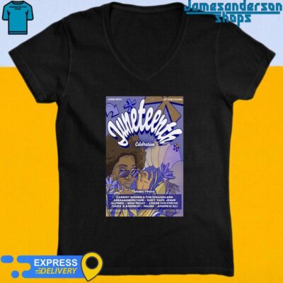 Official Juneteenth Celebration The Camel Richmond VA June 19 2024 Poster V-Neck