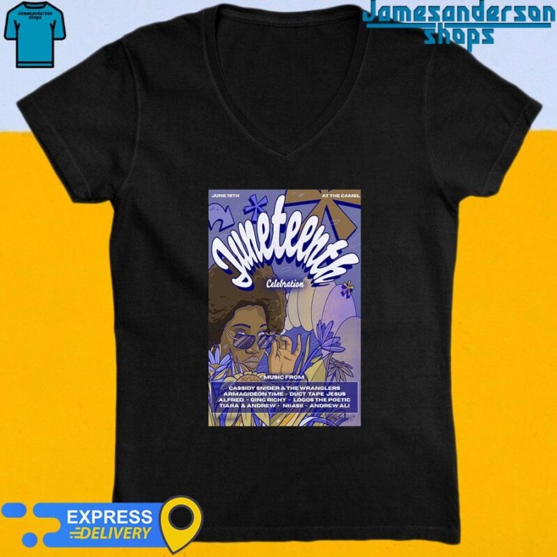 Official Juneteenth Celebration The Camel Richmond VA June 19 2024 Poster V-Neck