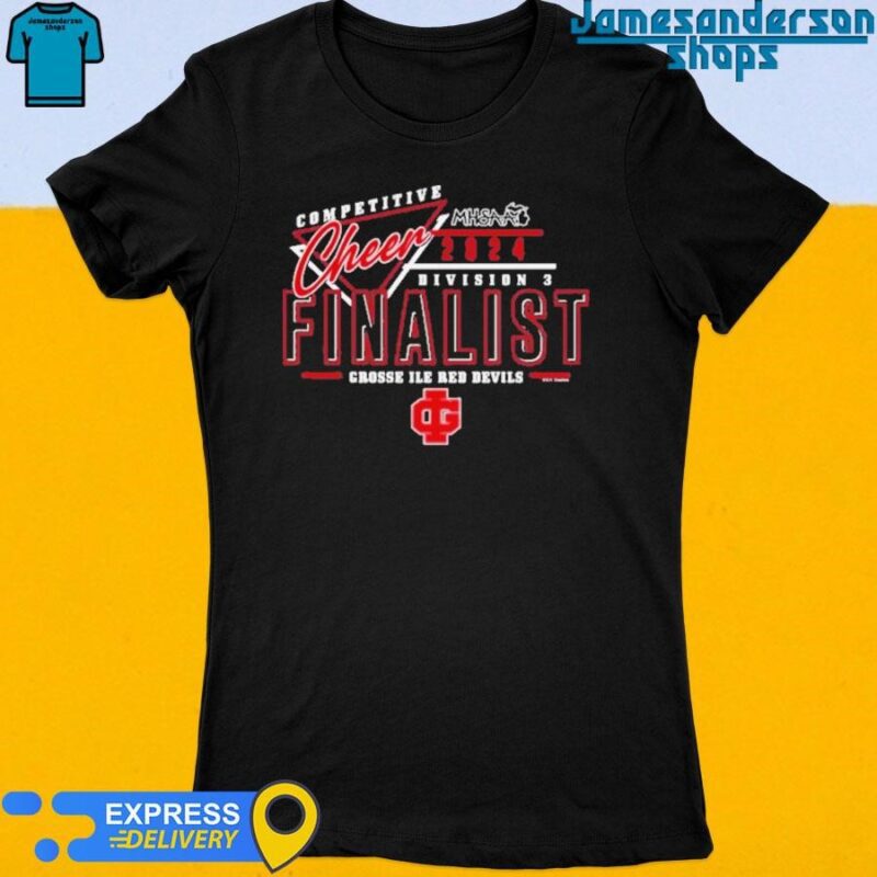 Official Grosse Ile Red Devils 2024 MHSAA Cheer Division 3 Finalist Shirt Women's t-shirt