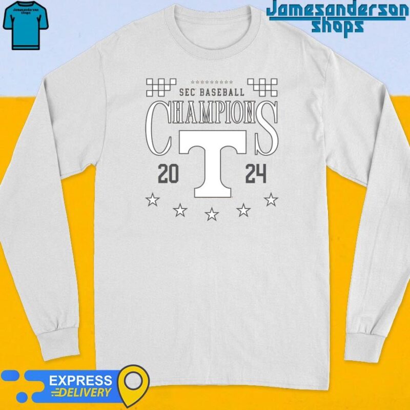 Official Go Vols 2024 SEC Baseball Champions Long Sleeve