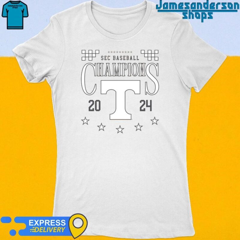 Official Go Vols 2024 SEC Baseball Champions Women's t-shirt