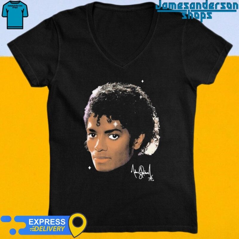 Official Mj Thriller Head Signature V-Neck