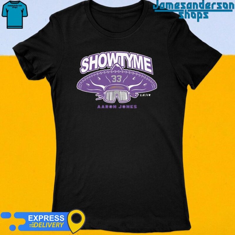 Official Aaron Jones Showtyme Minnesota shirt Women's t-shirt