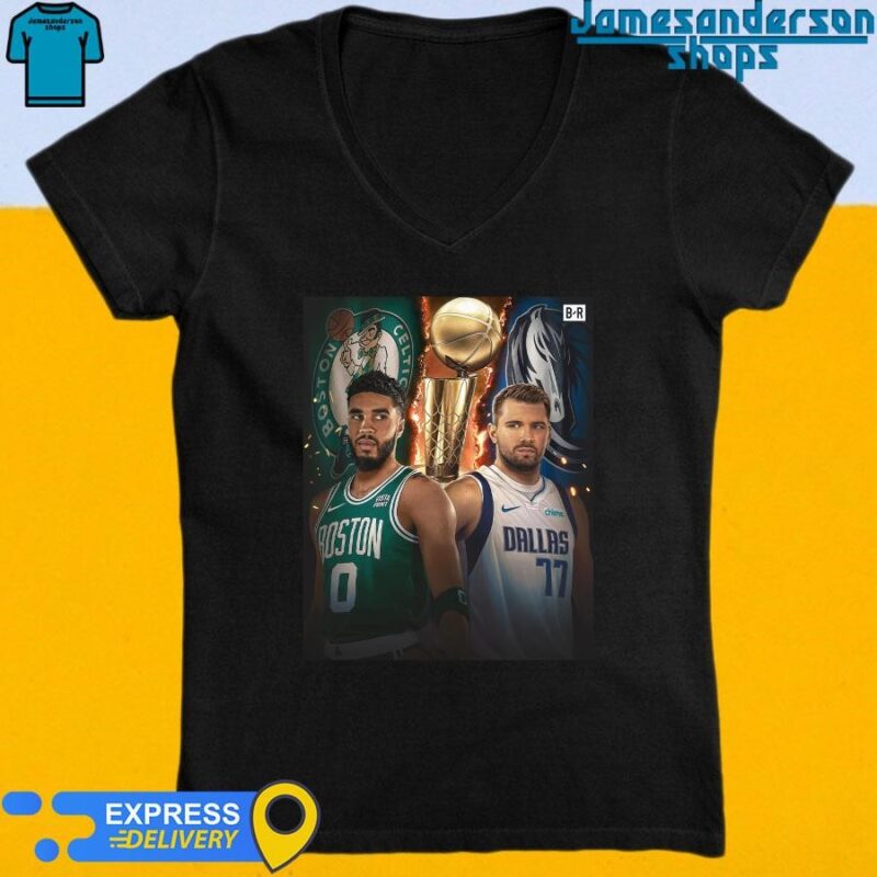 Official Coming Soon Jayson Tatum Boston Celtics vs Dallas Mavericks Luka Doncic Game V-Neck