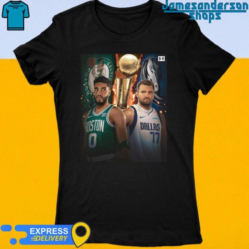 Official Coming Soon Jayson Tatum Boston Celtics vs Dallas Mavericks Luka Doncic Game Women's t-shirt