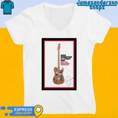 Official Bruce Springsteen And E Street Band May 22 2024 Stadium Of Light Sunderland UK Poster V-Neck