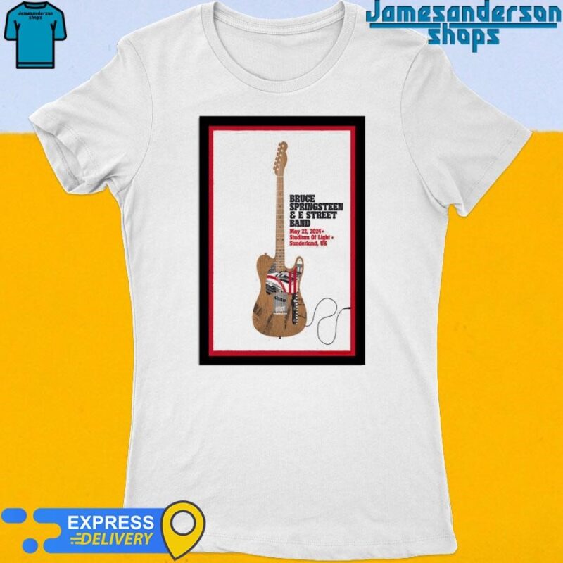 Official Bruce Springsteen And E Street Band May 22 2024 Stadium Of Light Sunderland UK Poster Women's t-shirt