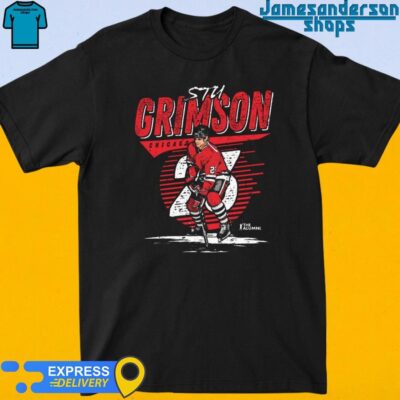 Official Stu Grimson Chicago Blackhawks Comet shirt