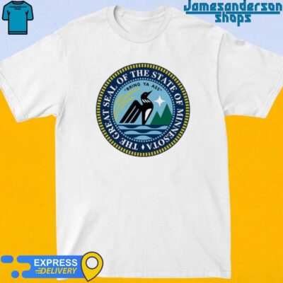 Official The Great Seal Of The State Of Minnesota Bring Ya Ass Logo Shirt