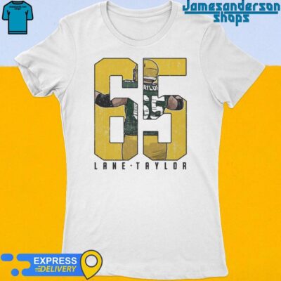 Official Lane Taylor 65 Green Bay Packers Game Women's t-shirt