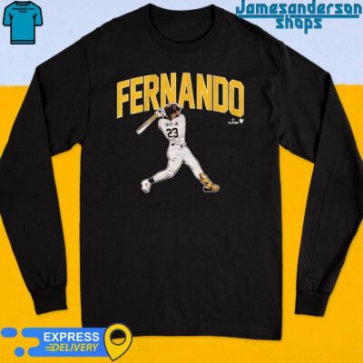 Official Fernando Tatis Jr Slugger Swing Shirt Long Sleeve