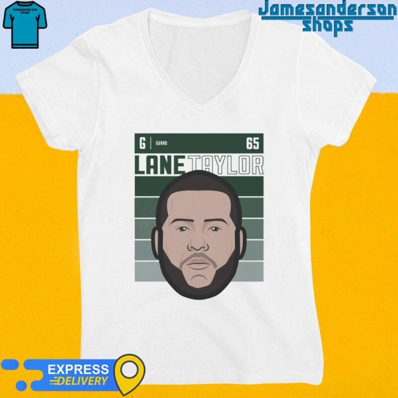 Official Lane Taylor 65 Green Bay Packers Fade V-Neck