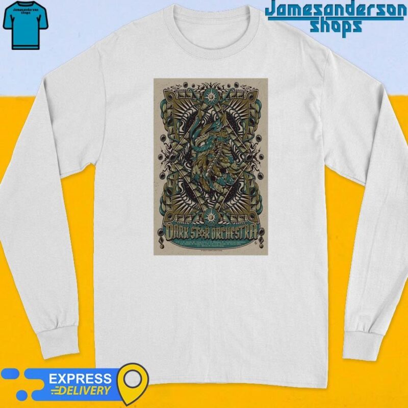 Official Dark Star Orchestra June 1, 2024 Hoxeyville Music Festival, Wellston, MI Poster Long Sleeve