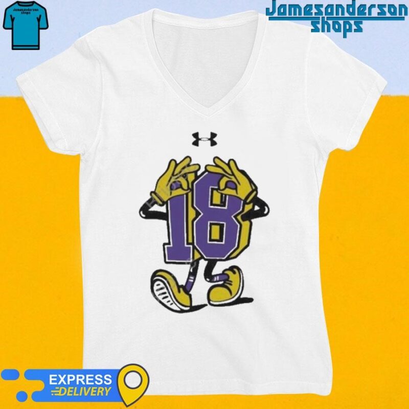 Official Justin Jefferson #18 Under Armour V-Neck
