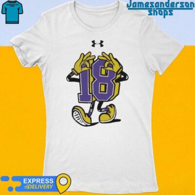 Official Justin Jefferson #18 Under Armour Women's t-shirt
