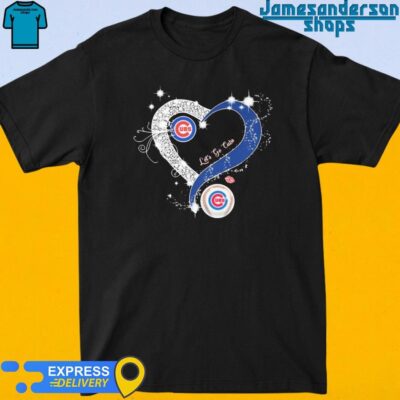 Official Chicago Cubs Let's Go Cubs Heart Diamonds shirt