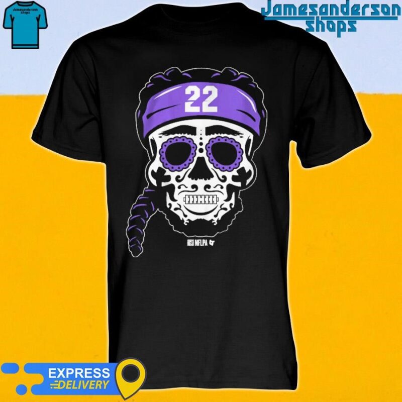 Official Derrick Henry Baltimore Sugar Skull shirt