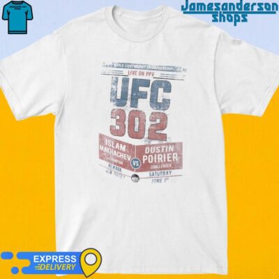 Official UFC 302 Islam Makhachev vs. Dustin Poirier shirt