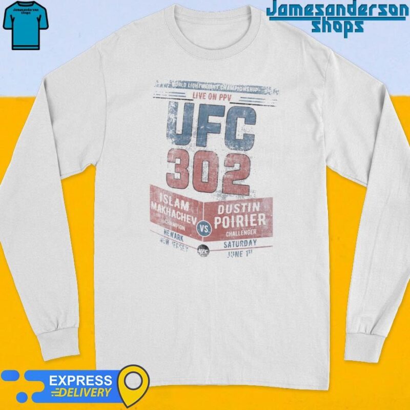 Official UFC 302 Islam Makhachev vs. Dustin Poirier Long Sleeve