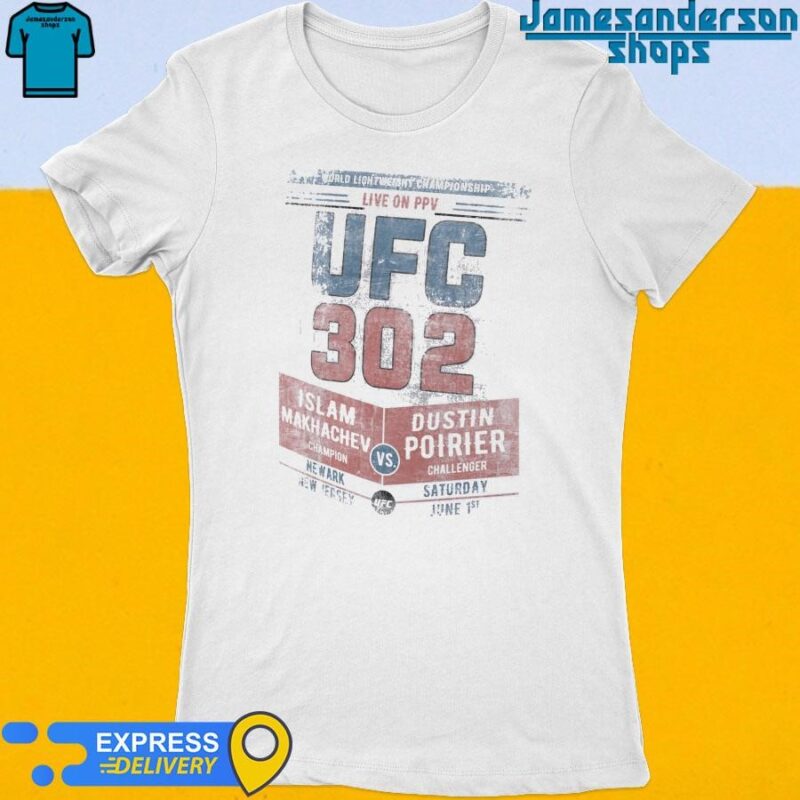 Official UFC 302 Islam Makhachev vs. Dustin Poirier Women's t-shirt