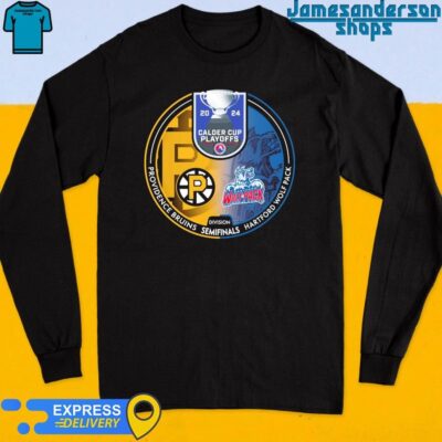 Official Providence Bruins vs Hartford Wolfpack 2024 Calder Cup Playoffs Long Sleeve