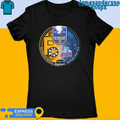 Official Providence Bruins vs Hartford Wolfpack 2024 Calder Cup Playoffs Women's t-shirt