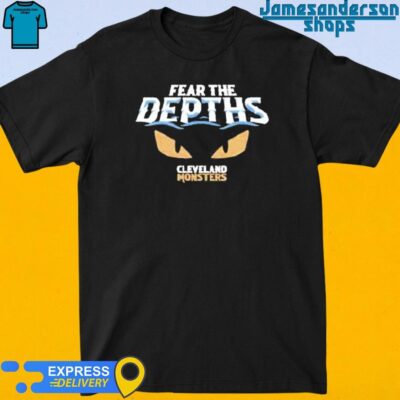 Official Playoffs Fear The Depths Glowing Cleveland Monsters shirt