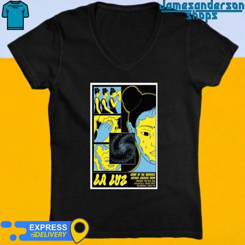 Official La Luz May 30 2024 The Crocodile in Seattle WA Poster V-Neck