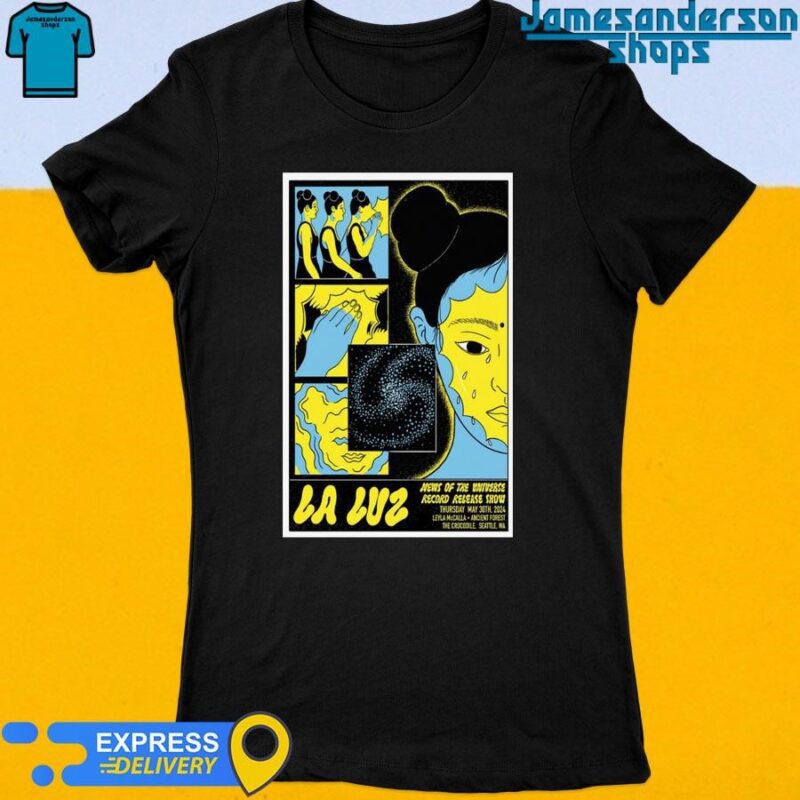 Official La Luz May 30 2024 The Crocodile in Seattle WA Poster Women's t-shirt