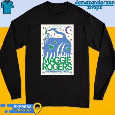 Official Maggie Rogers Merriweather Post Pavilion Columbia MD June 16 2024 Poster Long Sleeve
