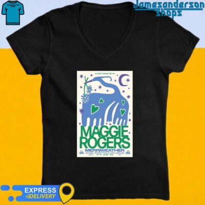 Official Maggie Rogers Merriweather Post Pavilion Columbia MD June 16 2024 Poster V-Neck