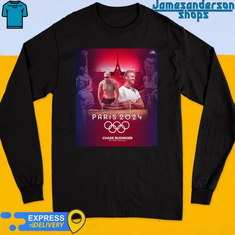 Official Chase Budinger Paris 2024 USA Beach Volleyball Long Sleeve